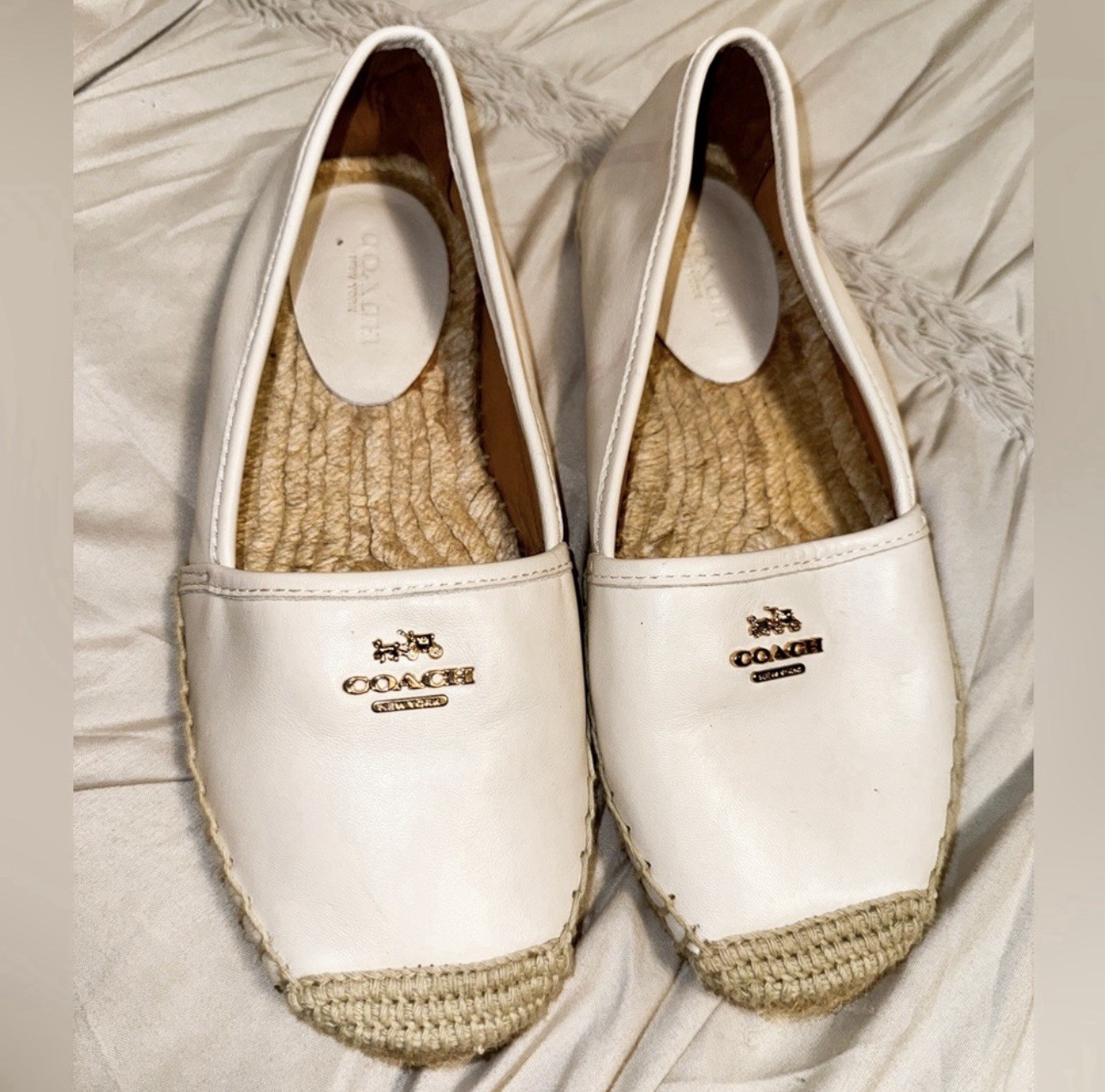 Coach Leather Loafers Size 6 Women's Comfortable Slip-On Flats-image