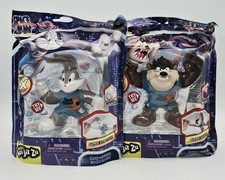 Figuras de acción elásticas Goo Jit Zu SPACE JAM Bugs Bunny & Taz Tasmanian Devil