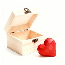 I Love You Gift for Girlfriend Boyfriend,Handmade Wood Love Heart Gift,Valent...