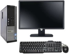 Dell Widescreen 22 in Monitor -i7-3770 4GB RAM 128GB SSD W10 Pro
