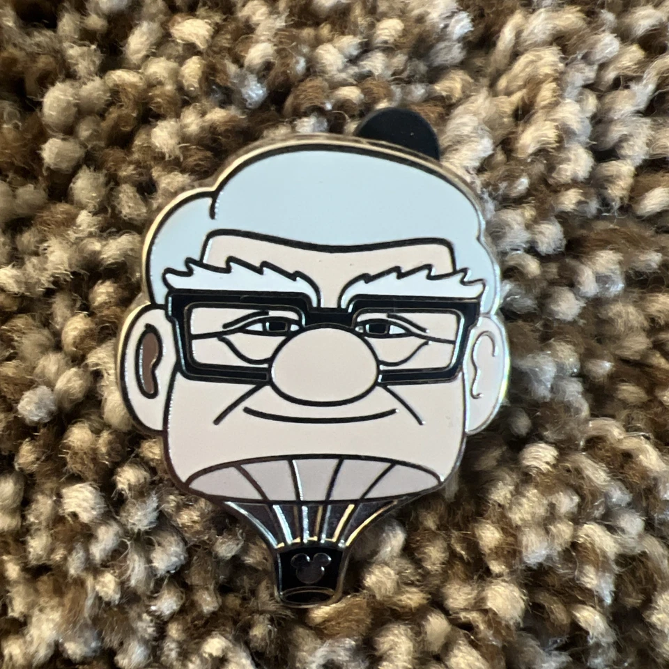 Rare Disney Pixar UP Hot Air Balloon 4 Pin Set 2014 Hidden Mickey Cast Lanyard  - Image 2 of 4