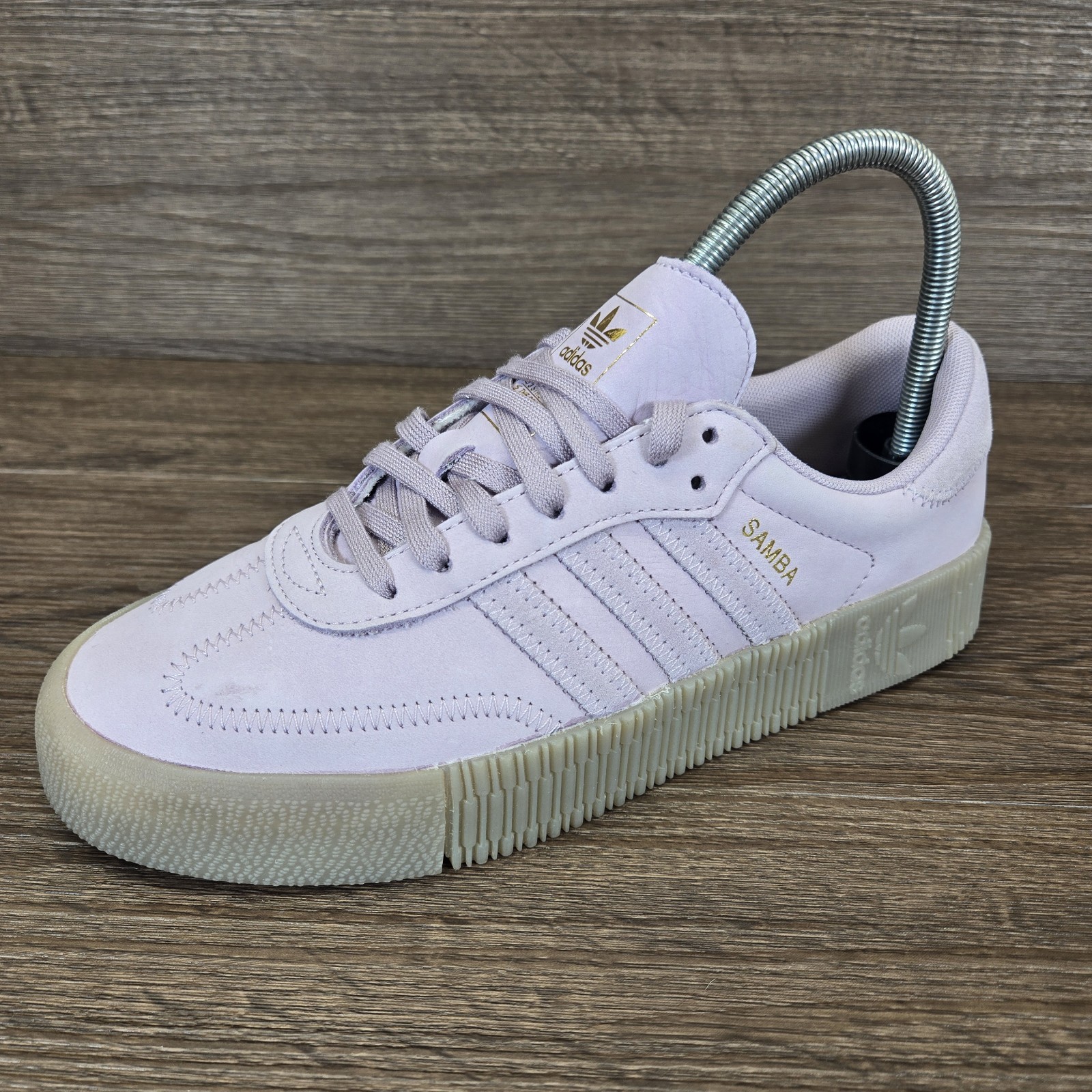 SAOLA Adidas Originals Sambarose viola nabuk suola in gomma taglia UK 6 EU 39 5 rare