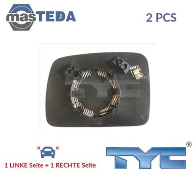 329-0026-1 AUßENSPIEGEL SPIEGELGLAS PAAR TYC 2PCS FÜR LAND ROVER FREELANDER 2
