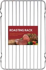 HIC Roasting Wire Roasting Baking Broiling Rack, 12-Inches x 7.5-Inches