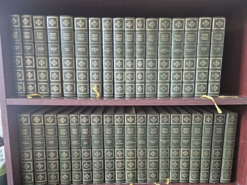 Complete Work Heron Books Charles Dickens Complete Works Faux Leather Illustrated 36 ...