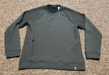 LL Bean Pullover Knit Sweater Stretch Performance Green Mens Medium