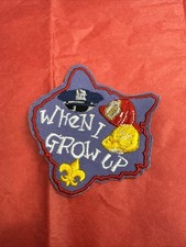 BSA Cub Scout Wolf When I Grow Up patch