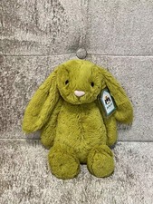 Jellycat Retired Zingy Bashful Bunny Medium NWT Rare Lime Green Plush