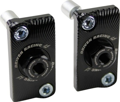 Driven Captive Axle Blocks Black for Kawasaki Ninja 250R/Ninja 300/Z400