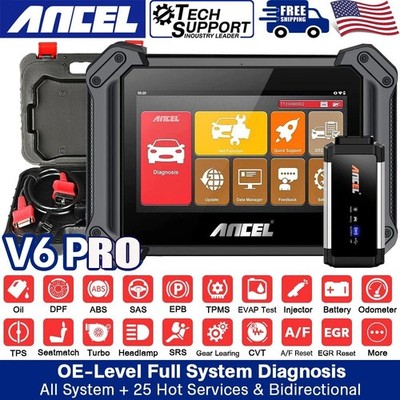Ancel V6 PRO+ Bluetooth Bidirectional Scan OBD2 Diagnostic Key Coding  IMMO Oil