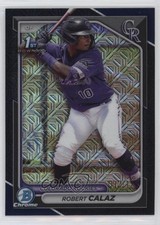 2024 Bowman Chrome Prospects Mega Box Navy Mojo Refractor /175 Robert Calaz 6e0
