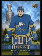 2025-26 UD Hockey - Cup Quest - Gage Thompson #CQ-17 -  Sabres