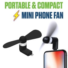 Portable Mini USB Fan Compatible with Apple iPhone 14 Pro Max Plus 13 Pro Max