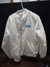 Vintage 1980’s Ford Racing Satin Bomber Jacket Adult L Made In USA