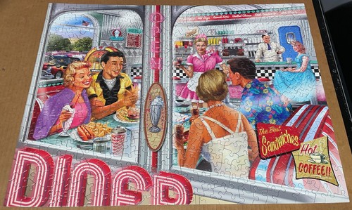 Sunsout Lot Set of 7 puzzles 500 pieces Complete Barns Birds Gardens Oval - Picture 3 of 15