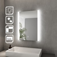 Led Wandspiegel Badspiegel Mit Beleuchtung Badezimmerspiegel Touch Beschlagfrei