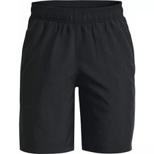 Under Armour Woven Graphic Junior Comfort Running Shorts - Black NWT Size YMD
