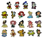 Disney Character Cuties Stylized Collection 5 Pin Starter Trading Pins Set New