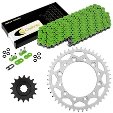 Green O-Ring Drive Chain & Sprocket Kit for Yamaha Fz-6 2009 / Fz-6R 2009-2016