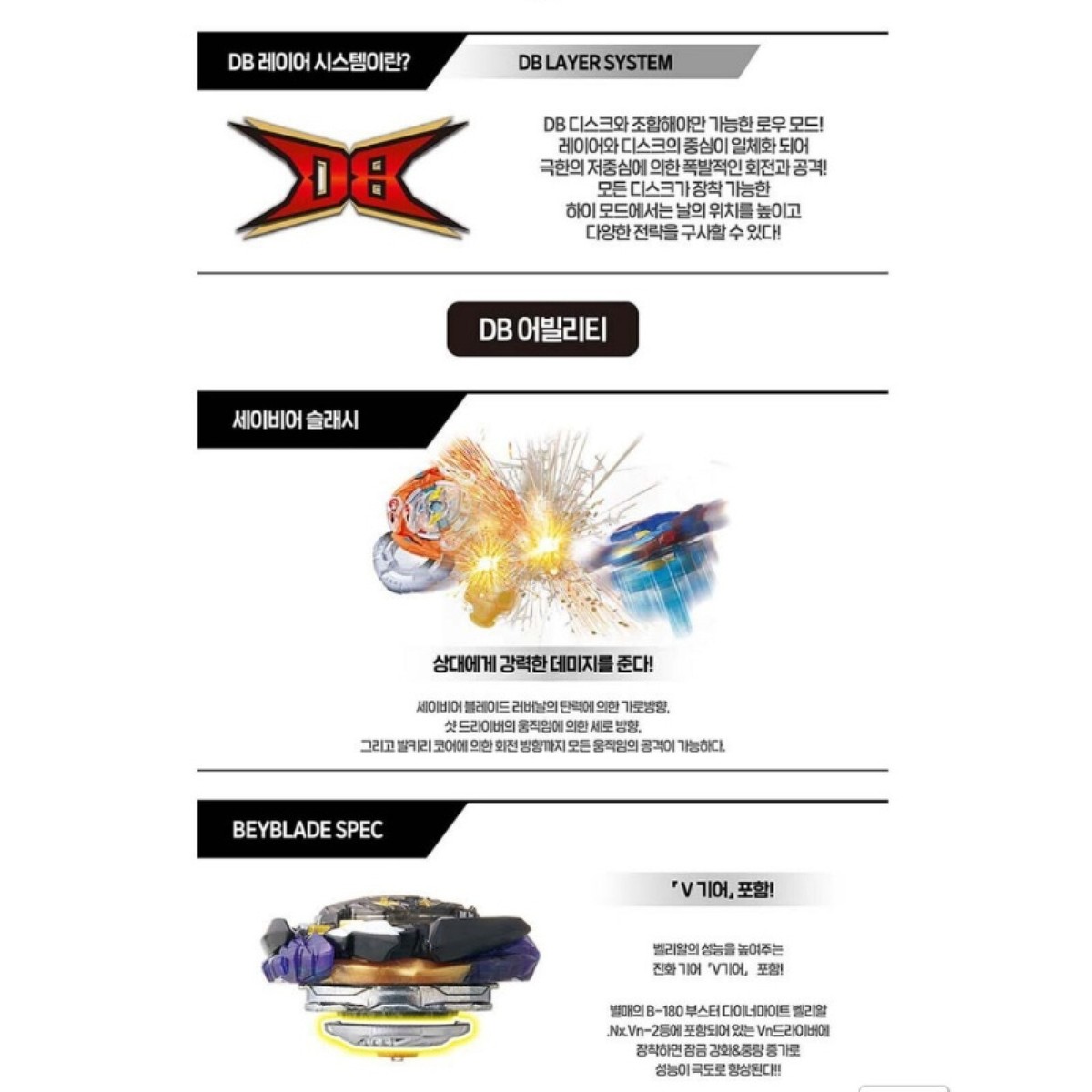 sss Bレア3枚 KOREA/New] Takara Tomy Beyblade Burst B - 187 starters Savior