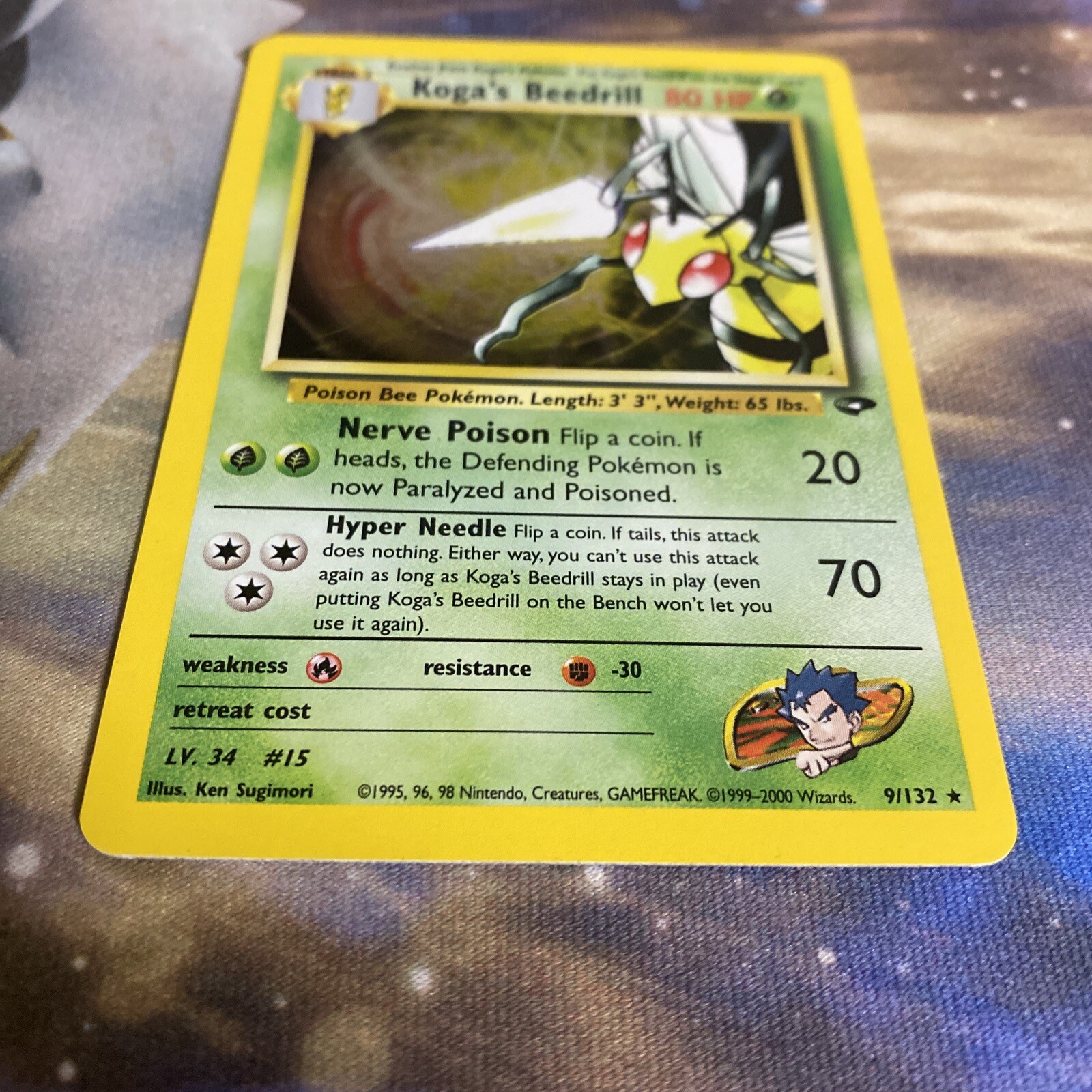 Pokemon Koga's Beedrill Gym Challenge Holo 9/132 Mint/NM eBay
