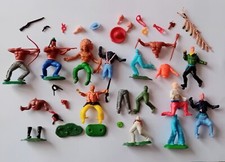 Lotto Soldatini Accessori Vintage Indiani CowBoy x Ricambi 