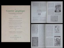LE COURRIER GRAPHIQUE n°46 1950 ANDRE MARCHAND, CLUB TYPOGRAPHIQUE, COLPORTAGE