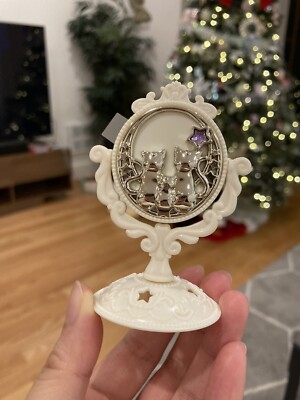 Vintage Sailor Moon New Pink Mini Mirror Cat Neko Luna Gashapon