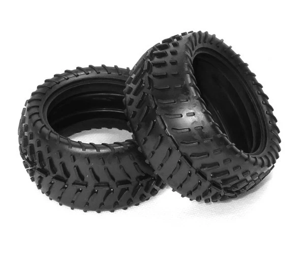 AMAX COMPATIBILE HIMOTO HSP SST 06025V Set di 2 Gomme Posteriori Per Buggy Scala 1:10 HSP HIMOTO AMAX SST