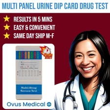 Ovus Medical 13 Panel Urine Dip Drug Test w/ Fentanyl (200 cups) - Fast Shipping