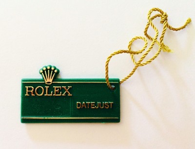 ROLEX Green Hang Tag Hangtag Oyster Perpetual DATEJUST 1970's Two Tone Jubilee