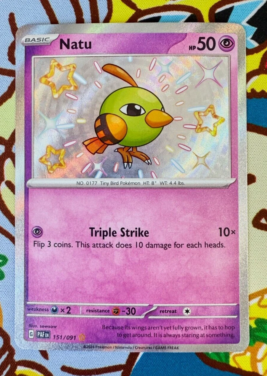 NATU 151/091 PALDEAN FATES POKEMON NM-LP