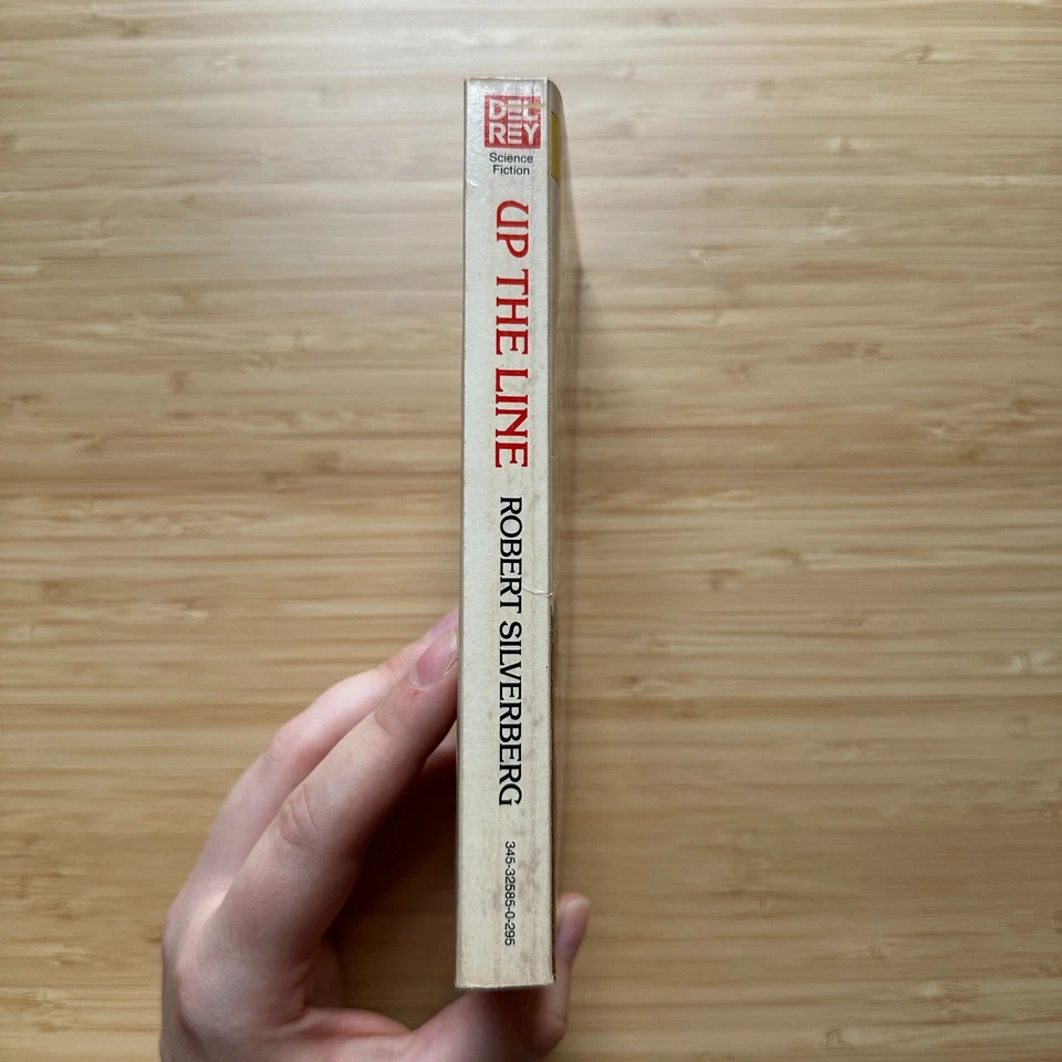 Up the Line by Robert Silverberg 1985 Del Rey PB Vintage SF Time Travel VG Foto 2 de 4