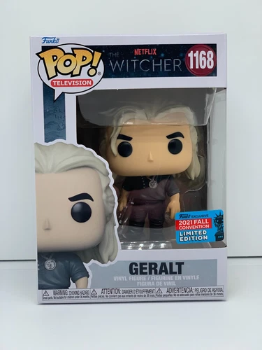 FUNKO POP! TELEVISION #1168 GERALT THE WITCHER 2021 NYCC EXCLUSIVE W/ PROTECTOR