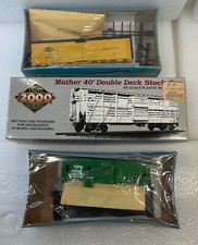 3 Train Vintage Lot Athearn Life-Like HO Boxcar Caboose Stock Car New