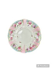 Chinese Hand painted Famille Floral Plate w/gold Trim 5"