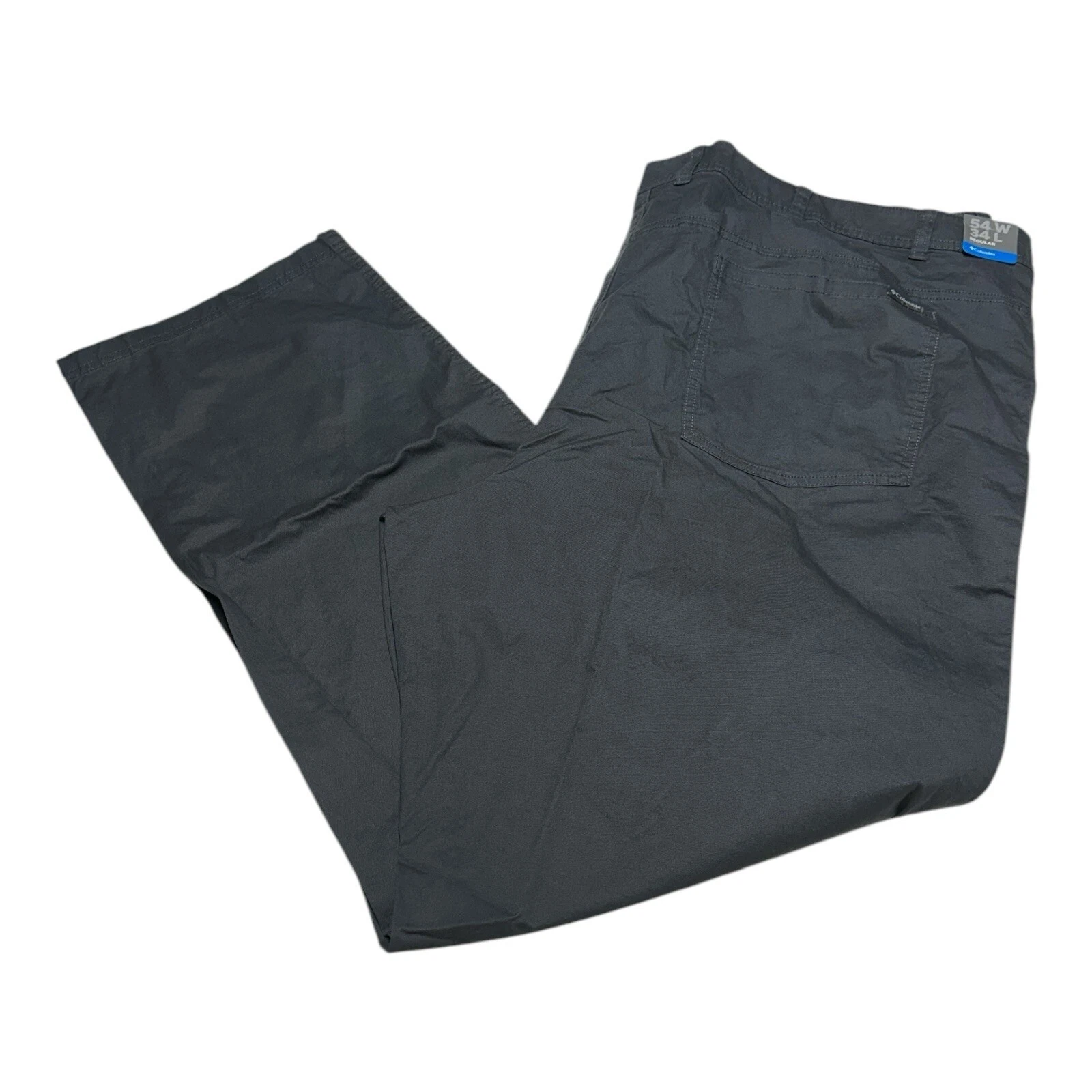 Columbia Rapid Rivers UPF50 Pants Men's Size 54x34 Graphite Gray Fishing Hiking