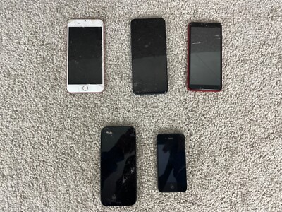 Lot of 5 iPhone OnePlus Soho Style Blu Touchscreen Smartphone Untested