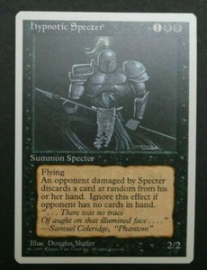 Hypnotic Specter MTG NM Card - 4th Edition