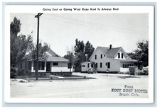 c1930's Going East Or Going West Gorman's From Kozy Kort Motel Brush CO Postcard