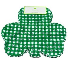 Storehouse St. Patrick's Day Irish Shamrock Quilted Shaped Placemats Set of 4