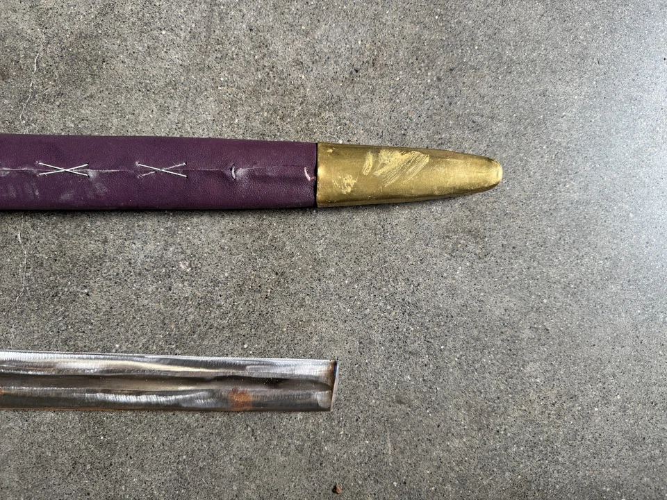 Hand Forged Damascus Steel Viking Sword Sharp Northmen Ornate Replica W Scabbard - Image 2 of 4