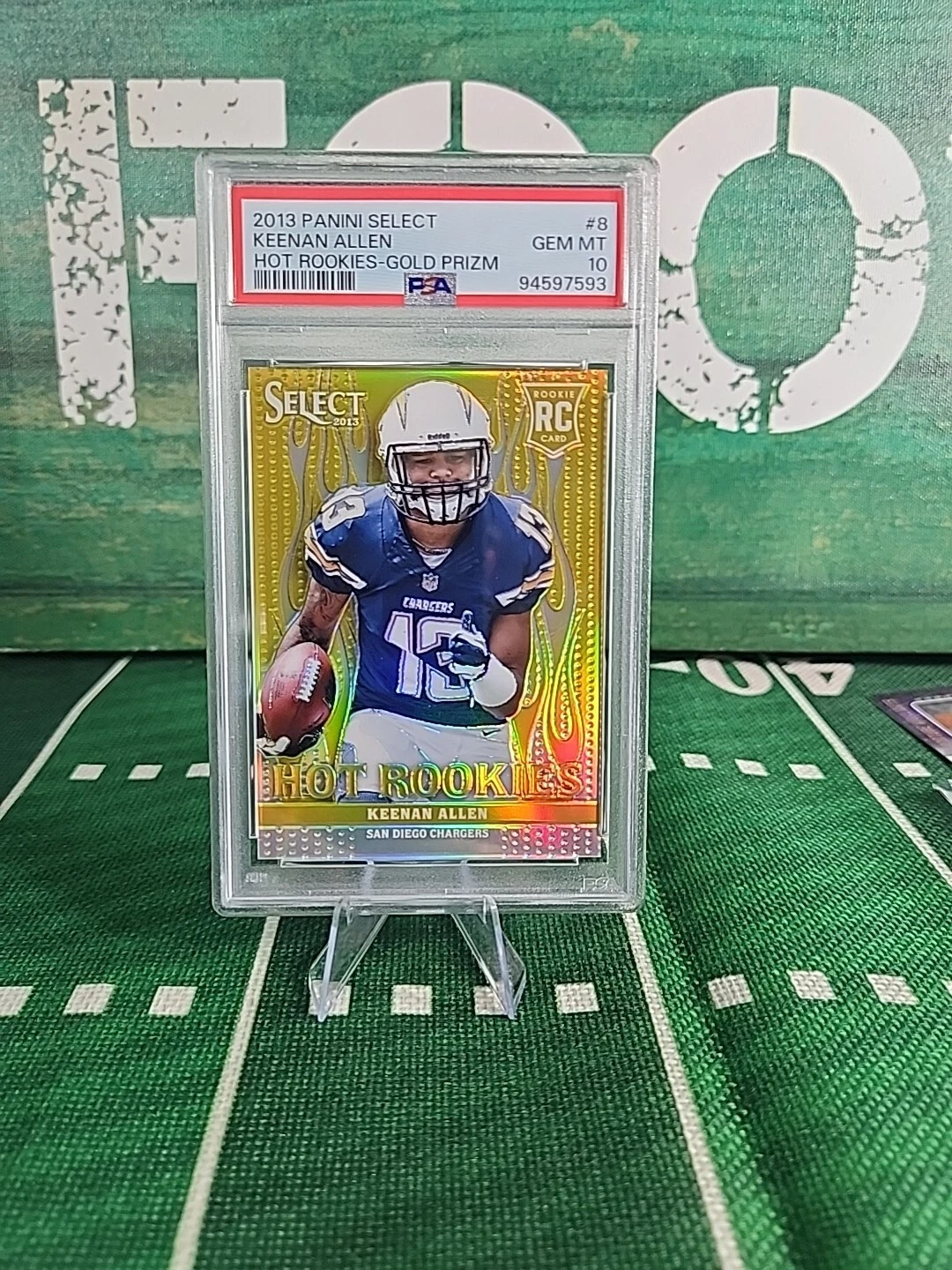 Keenan Allen Panini Select Hot Rookies #8 Gold Prizm