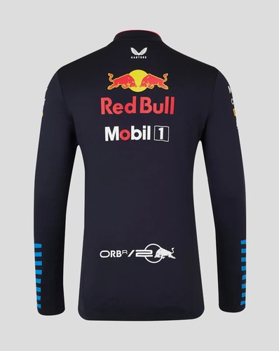 Red Bull Racing F1 Team 1/4 Zip Mid Layer Navy - Picture 2 of 2