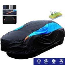 Full Sedan Car Cover Waterproof All Weather Protection  Rain Dust UV Resistant