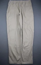 Men's Uniqlo Chino Jogger Pants Skinny Stretch Beige Sz Small (Waist 27-30 inch)