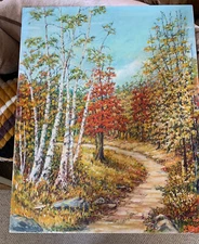 original oil on board painting SIGNED R S Bradshaw expressionism