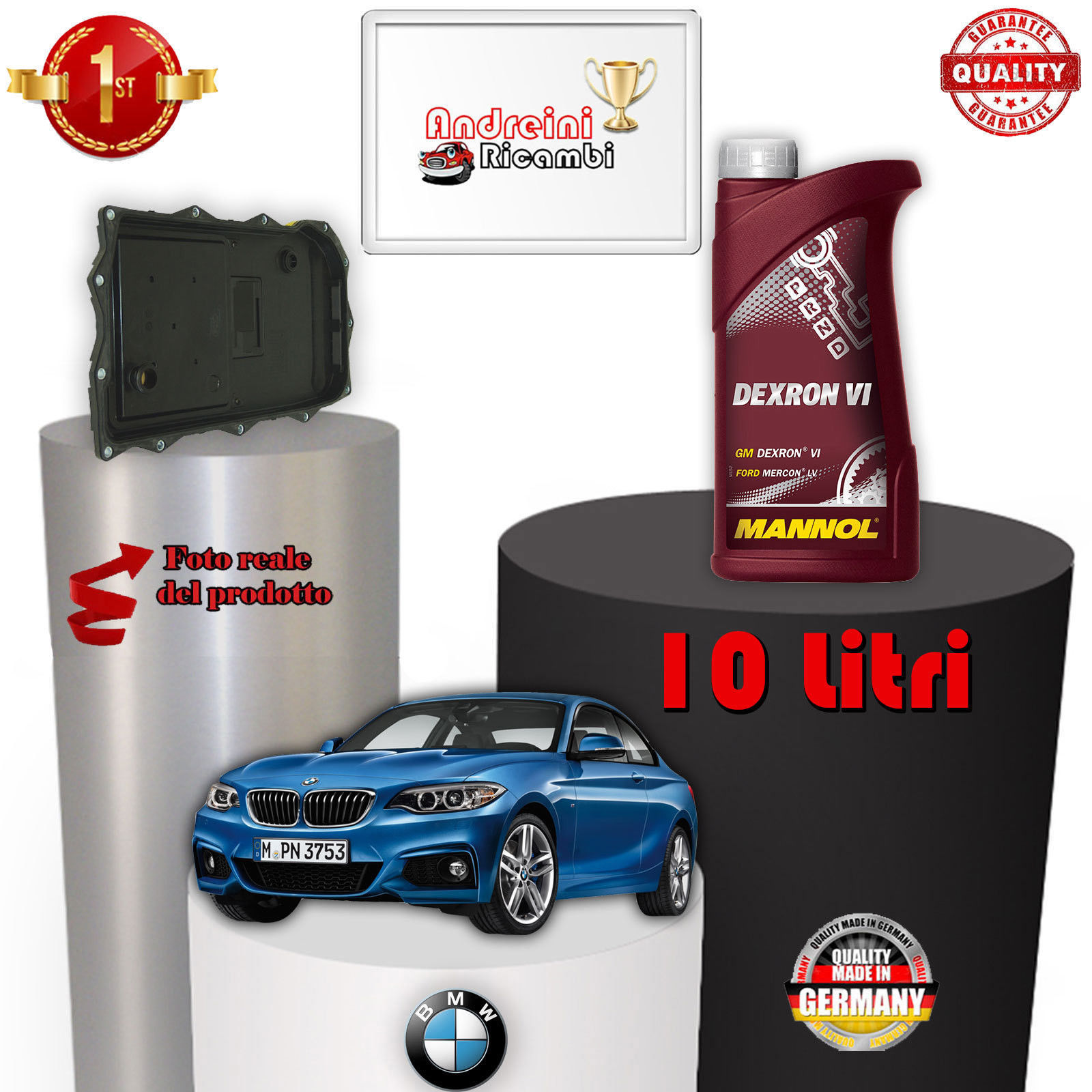 Set Filter Austausch Automatisch Und ÖL Bmw F22 218 D 105KW Von 2015-> / 1098-image