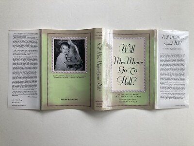DUST JACKET for 'Will Mrs. Major Go To Hell?' by Aloise Buckley Heath VERY GOOD