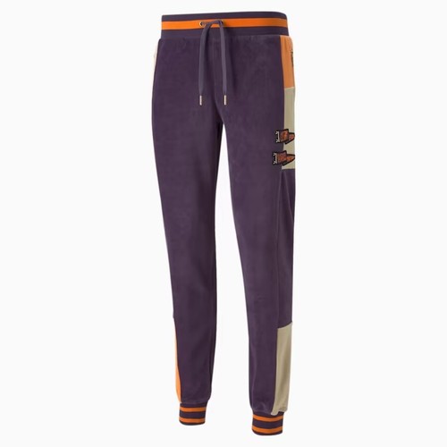 Puma Sweet Grape We Are Legends Men's Velour Track Pants Size 4XL,XXXXL - Picture 6 of 7